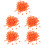 500Pcs Orange Cord Locks Drawstring Stoppers for Backpack Sweater Hats 7