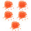 500Pcs Orange Cord Locks Drawstring Stoppers for Backpack Sweater Hats 8