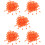 500Pcs Orange Cord Locks Drawstring Stoppers for Backpack Sweater Hats 9