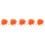 500Pcs Orange Cord Locks Drawstring Stoppers for Backpack Sweater Hats 10