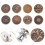 2 Pieces Adjustable Metal Buttons Baby Accessories 8