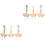 6 Pcs Replaceable Watch Nails Charms Portable Watchband Decor Supply 2