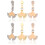 6 Pcs Replaceable Watch Nails Charms Portable Watchband Decor Supply 4