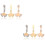 6 Pcs Replaceable Watch Nails Charms Portable Watchband Decor Supply 5