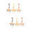 6 Pcs Replaceable Watch Nails Charms Portable Watchband Decor Supply 6