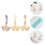 6 Pcs Replaceable Watch Nails Charms Portable Watchband Decor Supply 7
