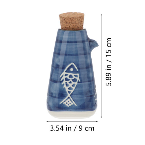 3Pcs Ceramic Condiment Jars with Bamboo Covers for Kitchen 2