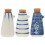 3Pcs Ceramic Condiment Jars with Bamboo Covers for Kitchen 10