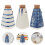 3Pcs Ceramic Condiment Jars with Bamboo Covers for Kitchen 11