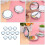 20Pcs White Travel Pocket Compact Mirror Double Side Makeup Cosmetic 6