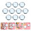 20Pcs White Travel Pocket Compact Mirror Double Side Makeup Cosmetic 9