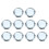 20Pcs White Travel Pocket Compact Mirror Double Side Makeup Cosmetic 10