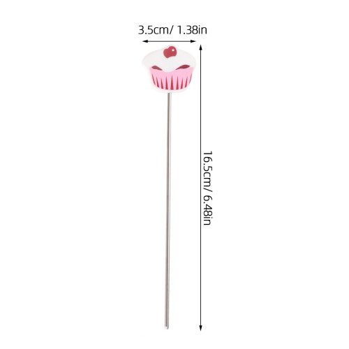 6Pcs Stainless Steel Cake Tester Multi-Color Baking Tool Durable Grip 2