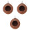 3Pcs Brown Coconut Shell Hanging Nest for Hamsters Squirrels Pets 4