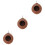 3Pcs Brown Coconut Shell Hanging Nest for Hamsters Squirrels Pets 6