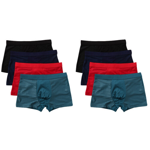 8Pcs Men Underwear Comfortable Stretchy Briefs Assorted Colors 2