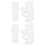 60Pcs White Plastic Injector Tip Caps Anti-Leak Sealing Needle Covers 5