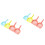 8Pcs Cat Litter Scoop Plastic Pet Long Handle Assorted Colors 4