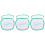 3Pcs White Kids Cage Net Zipper Box Lightweight Durable 4