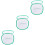 3Pcs White Kids Cage Net Zipper Box Lightweight Durable 5