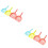 8Pcs Cat Litter Scoop Plastic Pet Long Handle Assorted Colors 6