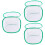 3Pcs White Kids Cage Net Zipper Box Lightweight Durable 6