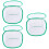 3Pcs White Kids Cage Net Zipper Box Lightweight Durable 7