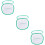 3Pcs White Kids Cage Net Zipper Box Lightweight Durable 9