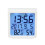 3Pcs Backlight Hygrometer White Digital Thermometer Alarm Clock Home 2