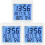 3Pcs Backlight Hygrometer White Digital Thermometer Alarm Clock Home 3