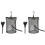 2Pcs Black Reptile Tank Lamp Cover Durable Heating Lamp Protector 6