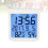 3Pcs Backlight Hygrometer White Digital Thermometer Alarm Clock Home 11