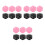 18Pcs Double-Sided Foldable Portable Makeup Mirrors Assorted Colors 8