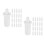 2Sets Lightweight Telescopic Shutter Repair Pins White Louvers Staples 8