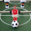 16Pcs Mini Football Figures Assorted Color Foosball Player Replacement 7