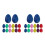 30Pcs Assorted Color Egg Shaker Toy Percussion Instrument for Children 4