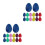 30Pcs Assorted Color Egg Shaker Toy Percussion Instrument for Children 7