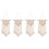 4Pcs Woven Macrame Tapestry Ivory Bohemian Hanging Decor for 3