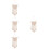 4Pcs Woven Macrame Tapestry Ivory Bohemian Hanging Decor for 6