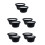 10Pcs Vehicles Speaker Cover Black ABS Waterproof Auto Speaker Pad 5