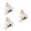 3Pcs Portable Manual Wooden Stapler White Mini Stapling Stationery 4
