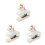 3Pcs Portable Manual Wooden Stapler White Mini Stapling Stationery 6
