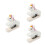 3Pcs Portable Manual Wooden Stapler White Mini Stapling Stationery 7