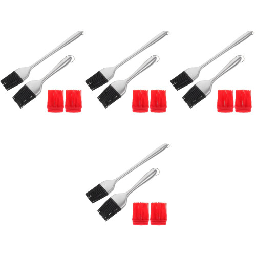 4Sets Assorted Color Silicone Pastry Brush for Baking and Grilling Use 2