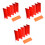 30Pcs Red Folding Camping Windscreen for Stove Durable Aluminum Oxide 4