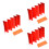 30Pcs Red Folding Camping Windscreen for Stove Durable Aluminum Oxide 6