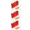 30Pcs Red Folding Camping Windscreen for Stove Durable Aluminum Oxide 8