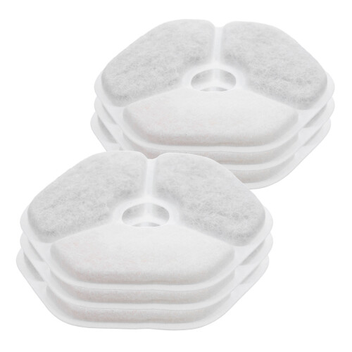 30Pcs Cat Fountain Replacement Filters White Plastic High Efficiency 2