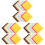 60Pcs Durable Nonwoven Fabric Felt Chips Assorted Colors DIY Craft 2