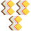 60Pcs Durable Nonwoven Fabric Felt Chips Assorted Colors DIY Craft 3
